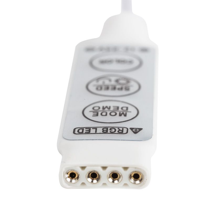 LED мини контроллер с разъемом 5,5х2,1 мм 72/144 W, 3 кнопки, 12 V/24 V - Фото 2