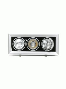 Панель светодиодная встраиваемая прямоугольная PSP-S 3x9W 4000K 24°  IP40 серая Jazzway