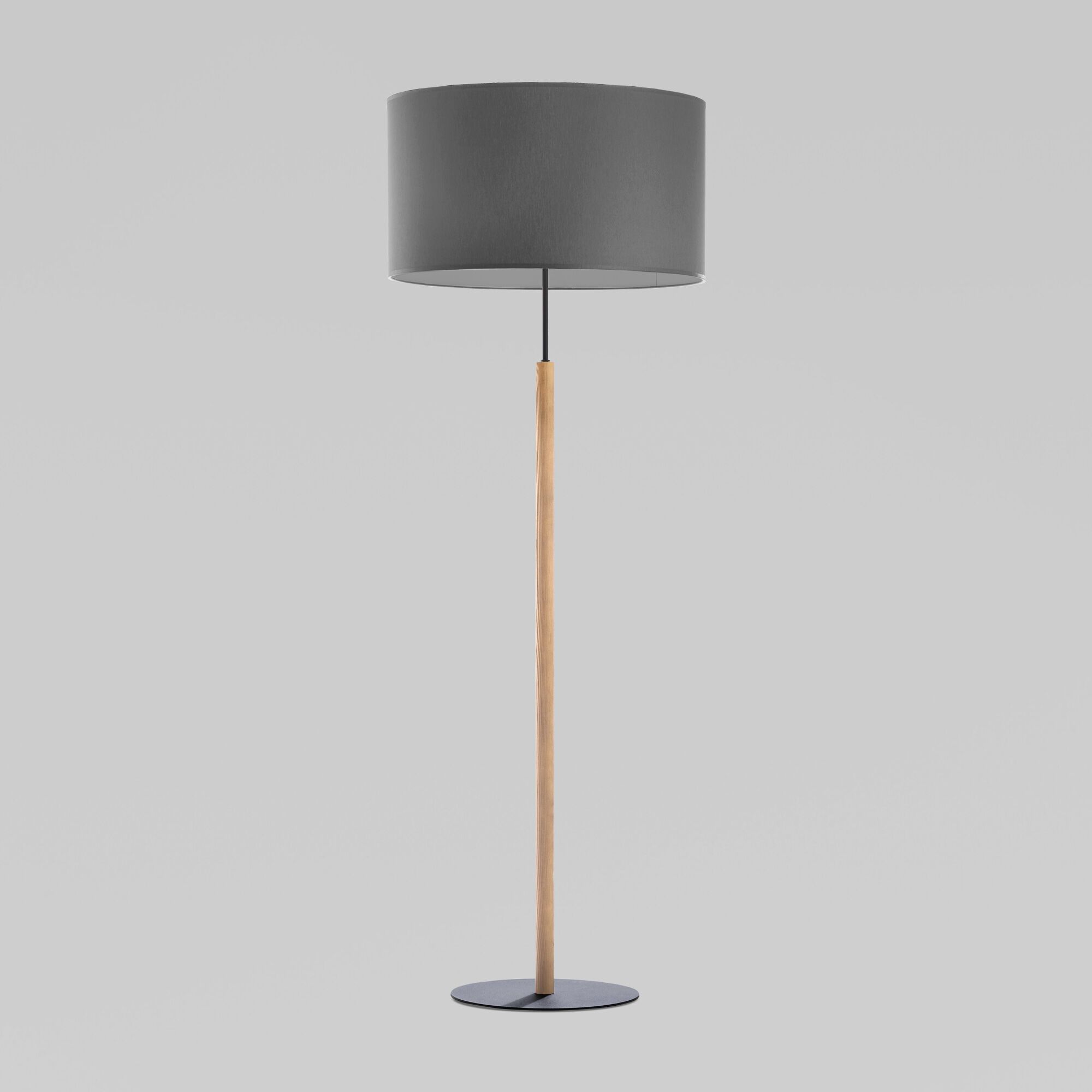 Торшер с абажуром 5218 Deva Graphite графит;светлое дерево Eurosvet