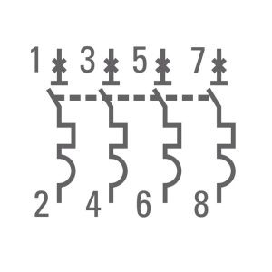 Авт. выкл. 4P 32А (C) 4,5kA ВА 47-63 EKF