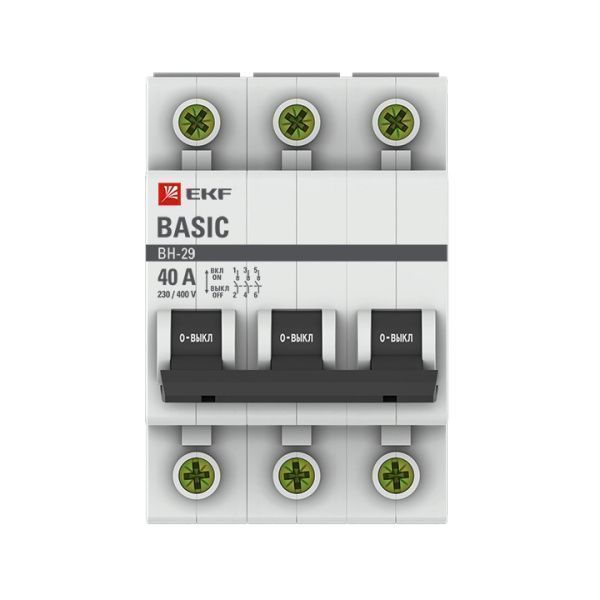 Выкл. нагрузки 3P 40А ВН-29 Basic - Фото 2