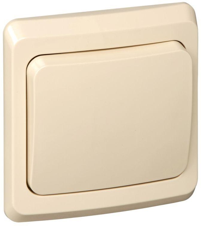 Выключатель 1-кл. СП Этюд 10А IP20 крем. SE BC10-001K