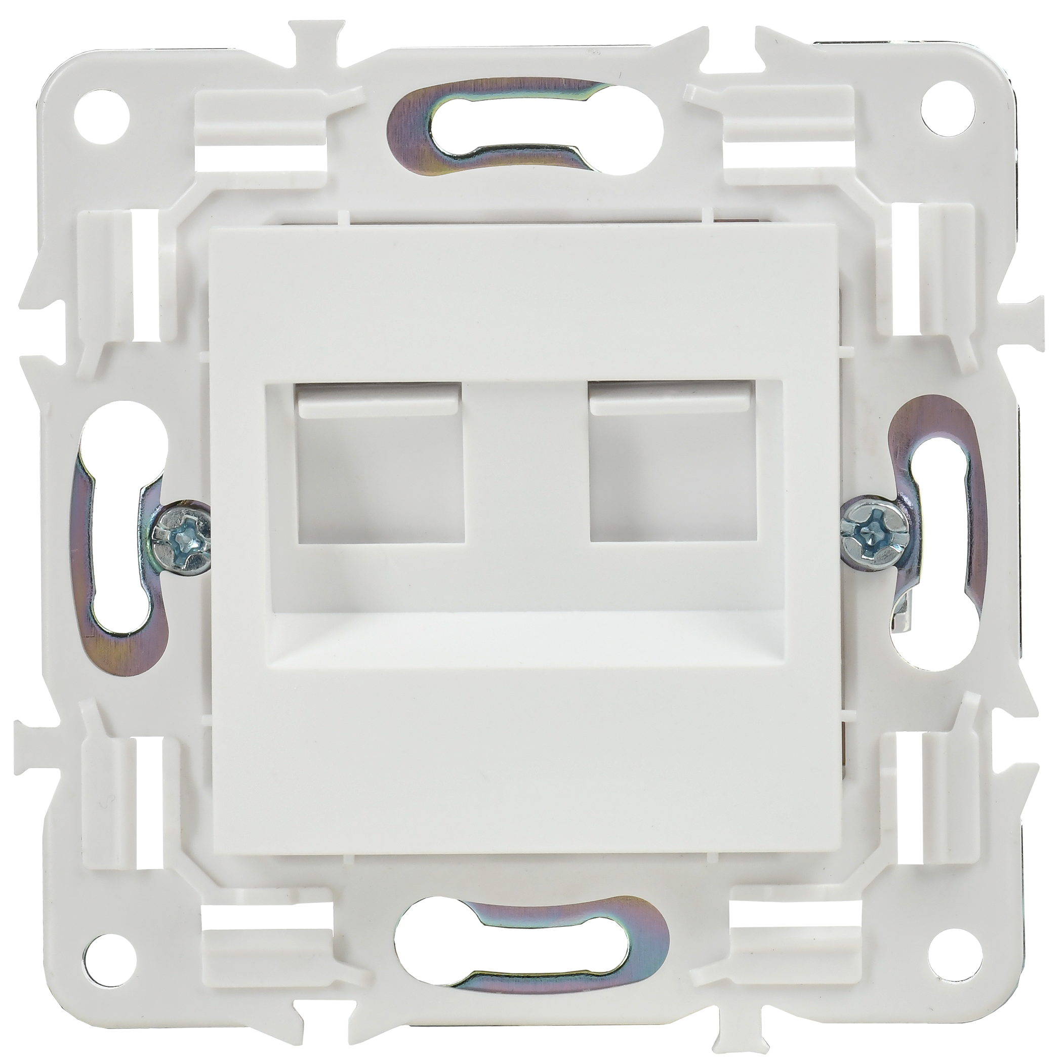 SKANDY Розетка компьютерная двойная RJ45 кат.5E SK-K03W арктический белый IEK - Фото 4