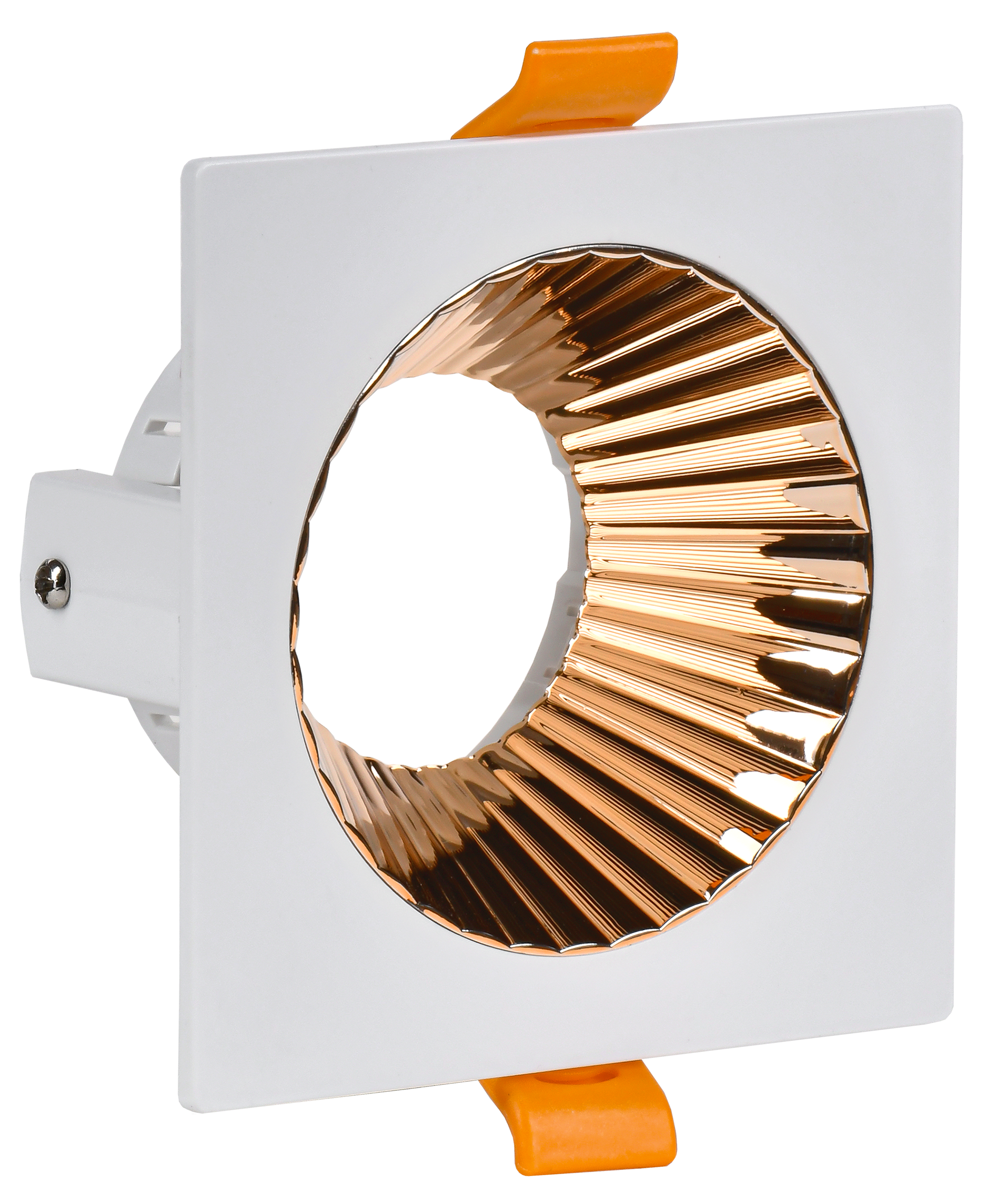 LIGHTING Светильник 4109 встраиваемый поворотный под лампу GU10 белый/золото пластик IEK