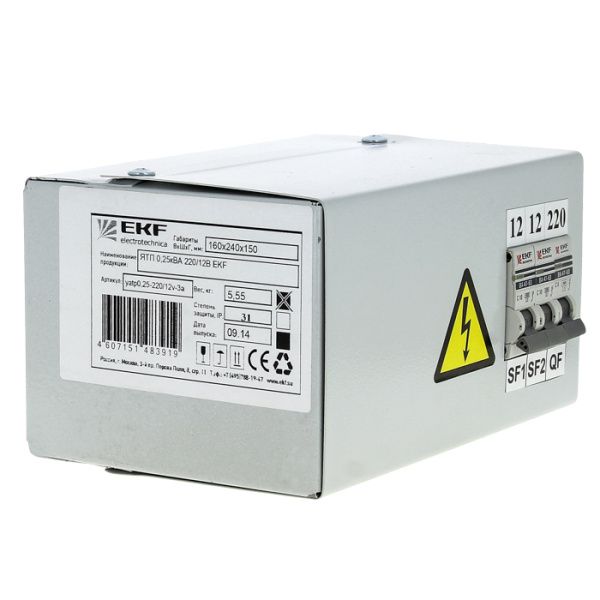 ЯТП 0,25кВА 220/42В EKF Basic - Фото 2