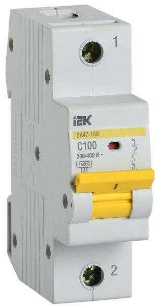 KARAT Автоматический выключатель ВА47-150 1P C 100А 15кА IEK