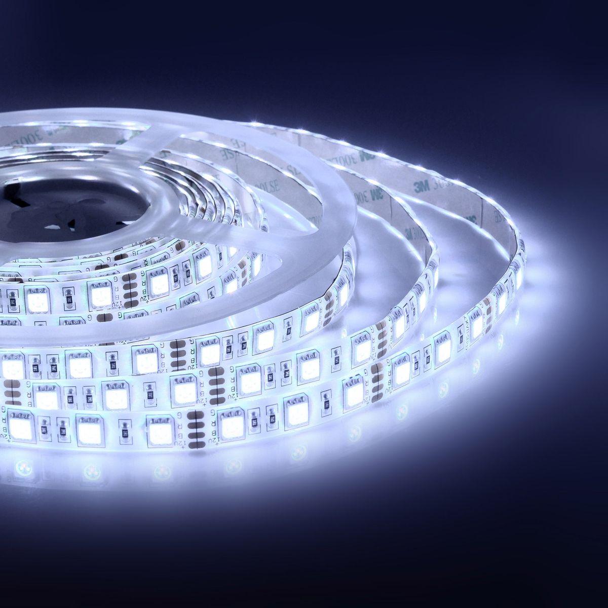 Лента светодиодная СТ smd5050 60д/м 12В IP65 5м RGB Apeyron - Фото 20