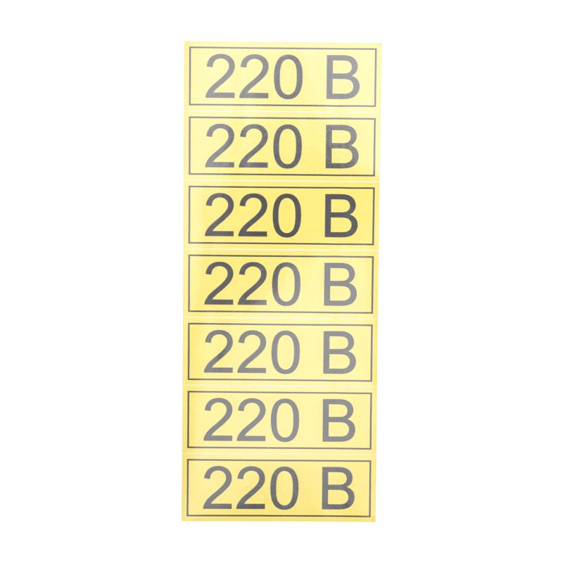 Наклейка знак электробезопасности «220 В» 35х100мм 70 шт. REXANT - Фото 2