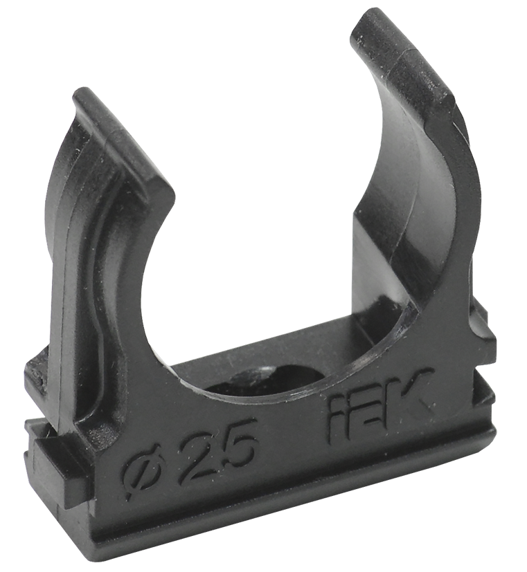 ELASTA Держатель с защелкой CF25 черный (10шт/компл) IEK