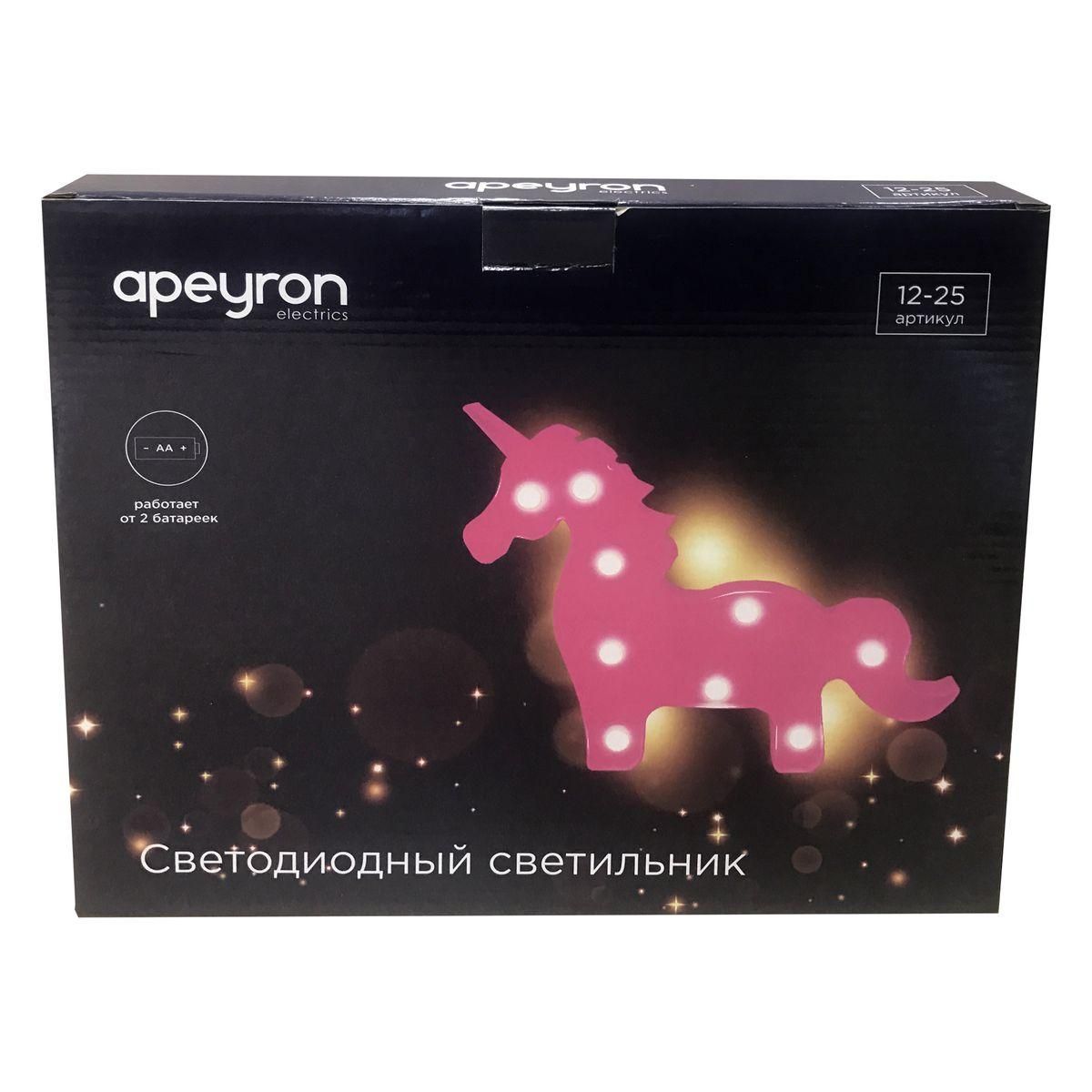 Ночник светодиодный "Единорог", 3 Вт, АБС-пластик, красный, 145 г., 300*240*30 мм, ТБ - Фото 12