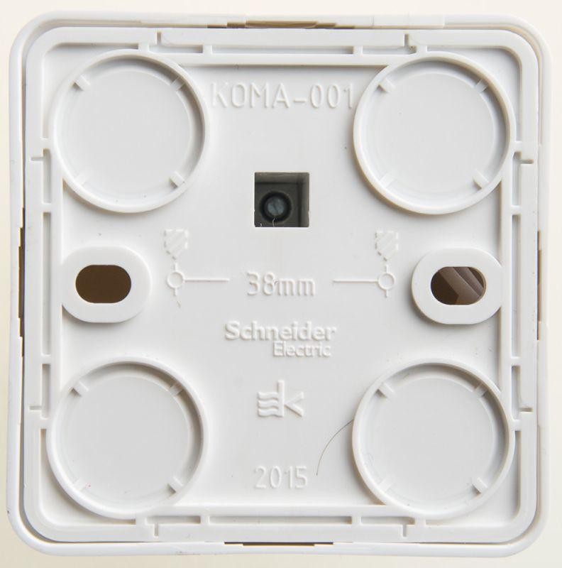 Розетка компьютерная ОП Этюд RJ45 кат.5E бел. SE KOMA-001B - Фото 2