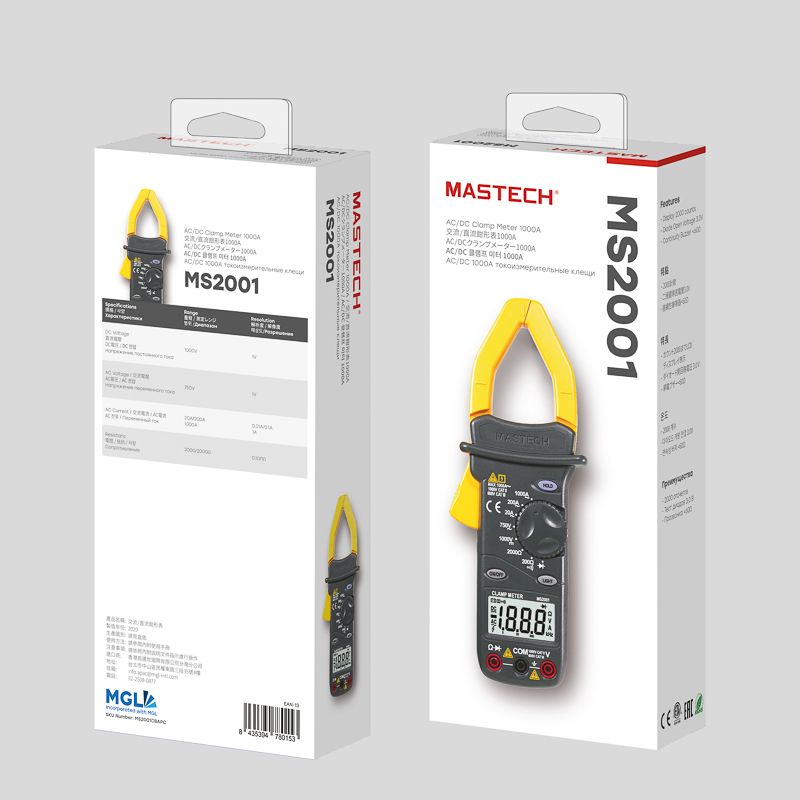 Токовые клещи MS2001 MASTECH - Фото 3