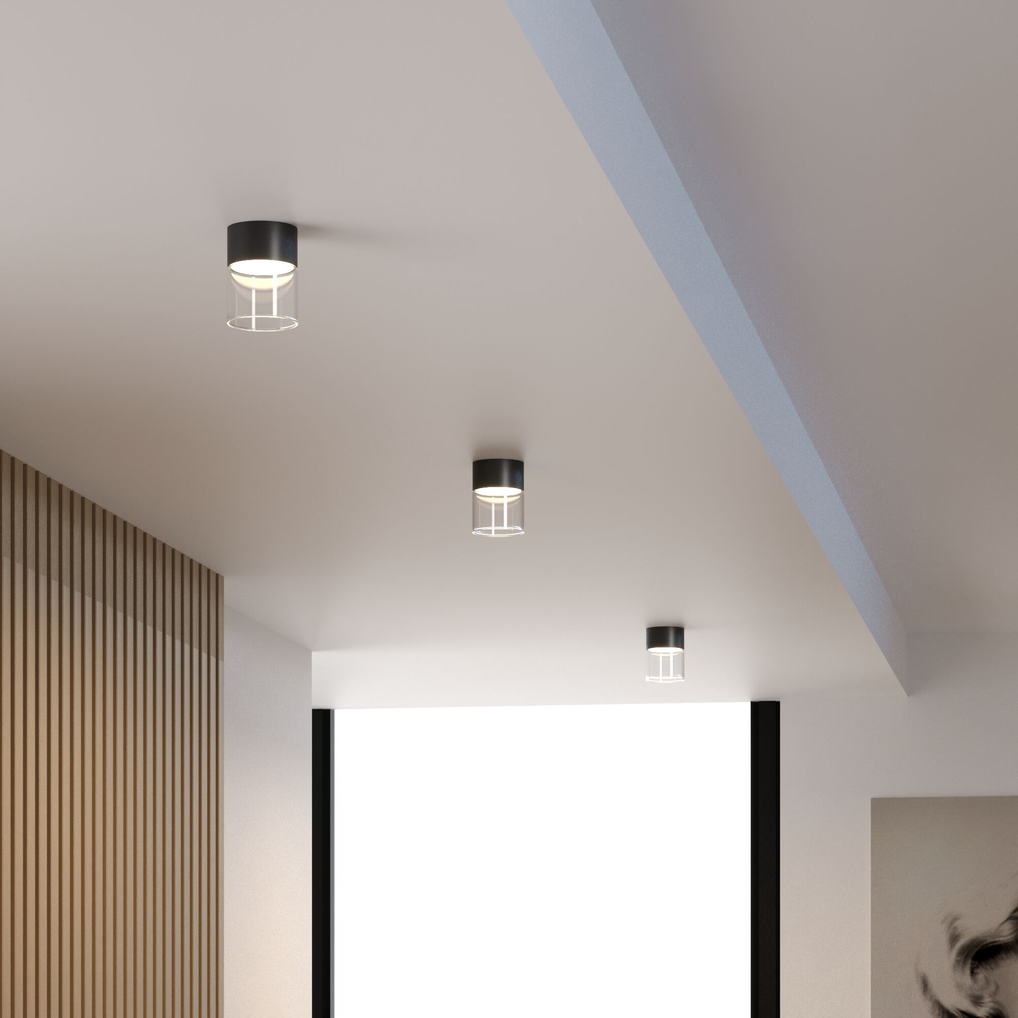 Светильник потолочный светодиодный 10W 4000К черный/прозрачный 25047/LED Elektrostandard - Фото 3