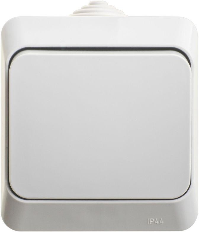 Переключатель проходной 1-кл. ОП Этюд 10А IP44 10AX сер. SE BA10-046C
