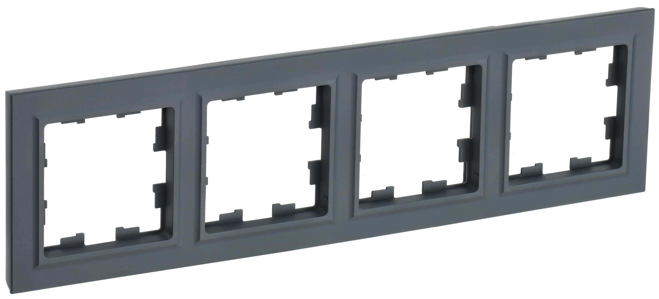 BRITE Рамка 4-местная РУ-4-БрГ графит IEK