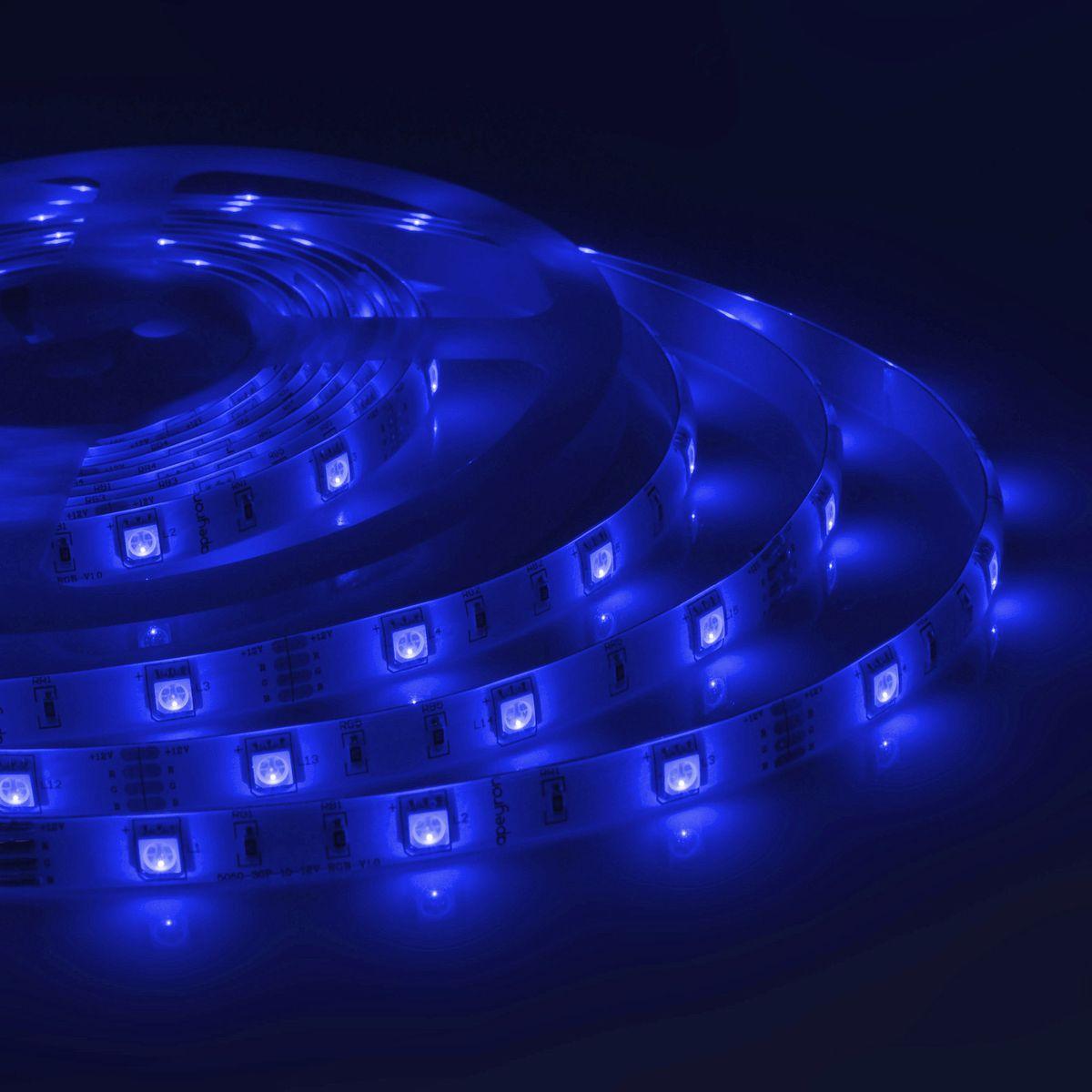 Комплект светодиодной ленты smd5050 30д/м 12В IP65 5м RGB Apeyron - Фото 26