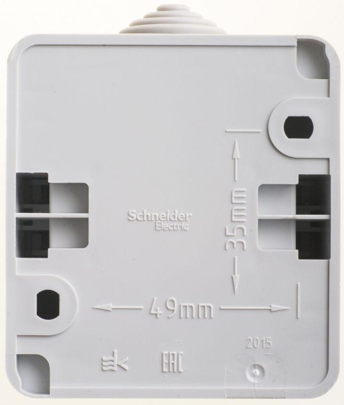 Выключатель 2-кл. ОП Этюд 10А IP44 10AX сер. SE BA10-042C - Фото 3