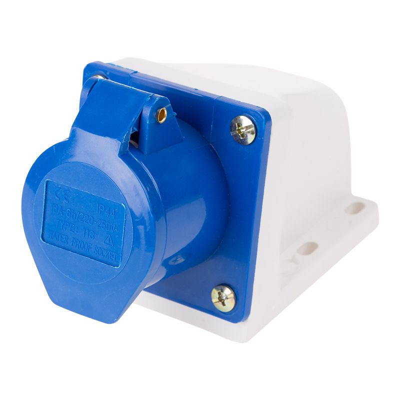 Розетка 113 стационарная 2Р+РЕ 16А 220В IP44 REXANT - Фото 2