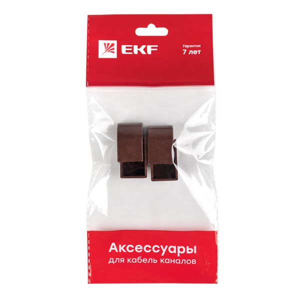 Заглушка (16х16) (4 шт) темн. дерево EKF-Plast - Фото 3