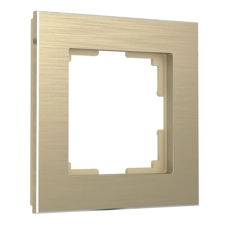 Рамка на 1 пост Aluminium (шампань) Werkel
