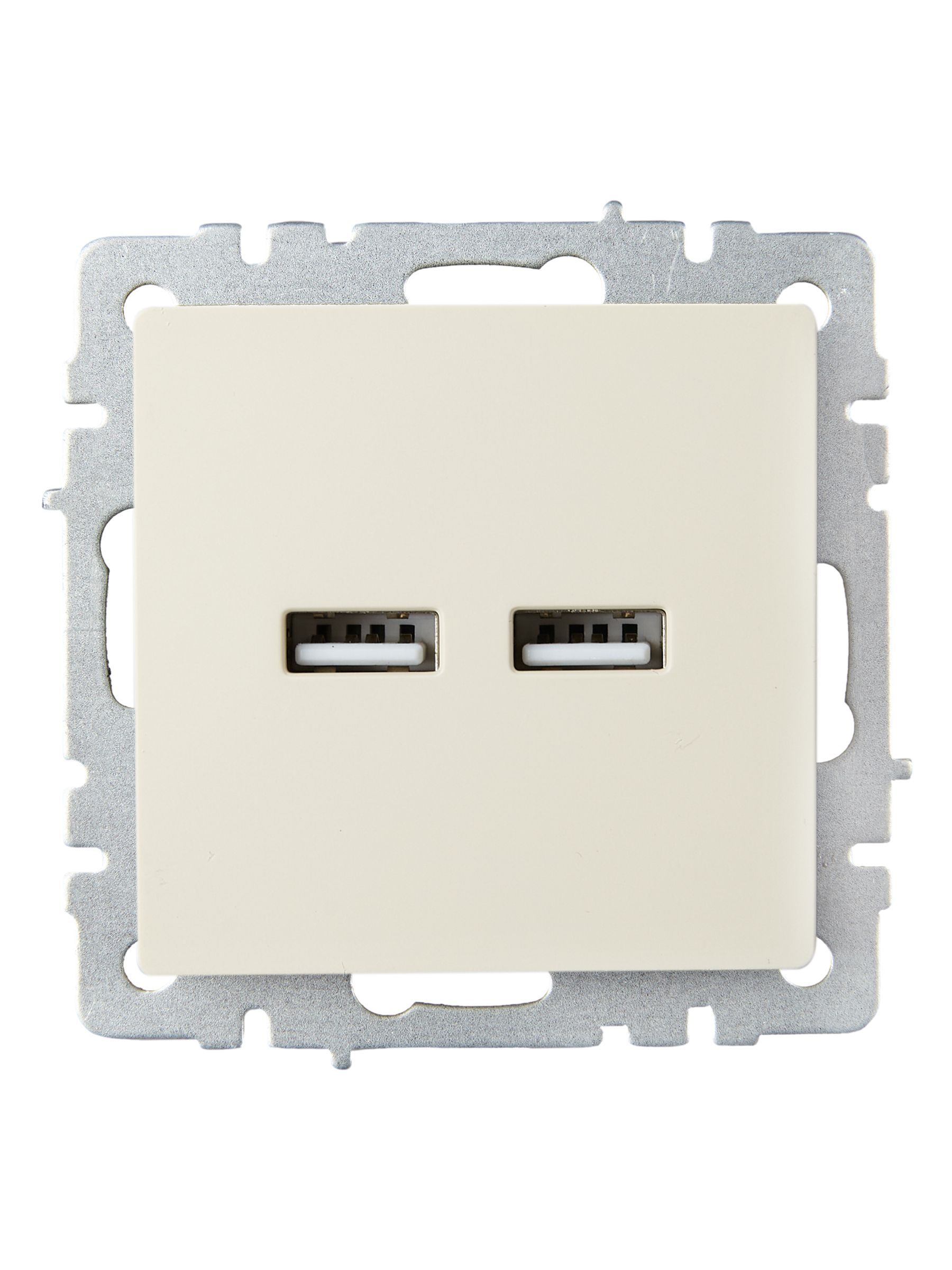 BRITE Розетка USB A+A 5В 3,1А РЮ10-1-БрКр бежевый IEK - Фото 4