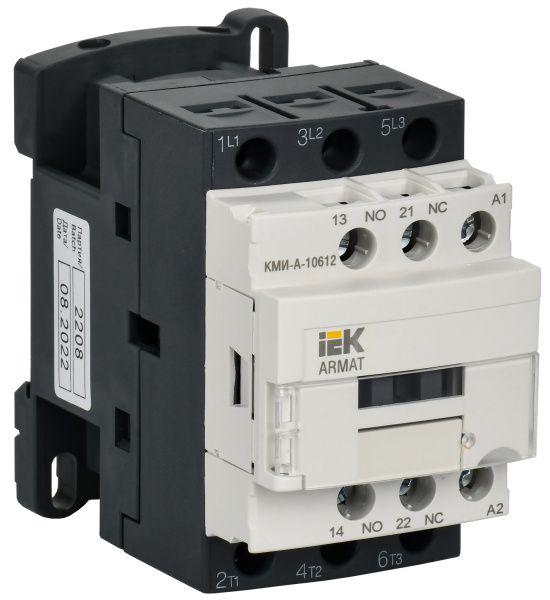 ARMAT Контактор КМИ-А-10612 LC1D 6А 48В/АС3 1NO/1NC IEK