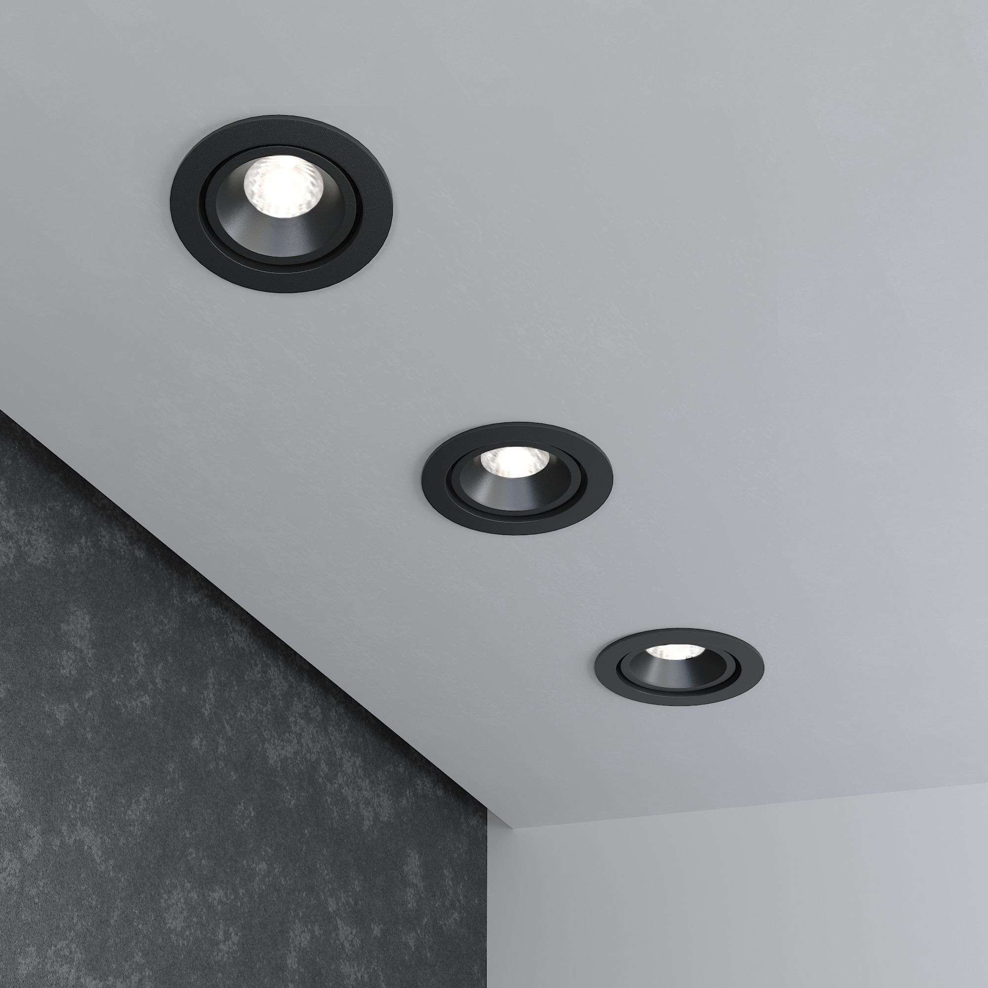 Светильник светодиодный встраиваемый точечный 15267/LED 7W 4200K черный Elektrostandard - Фото 2