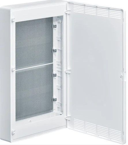 Щит открытой установки Multimedia (647х390х99), IP-40 // Hager - Golf (Белая дверь с перфорацией)