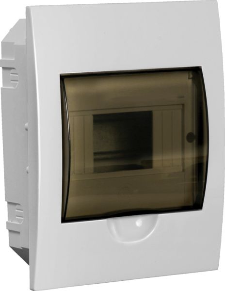 Корпус пластиковый ЩРВ-П-6 черная прозрачная дверь IP41 GENERICA