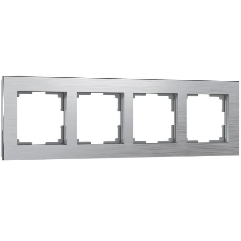 Рамка на 4 поста Aluminium (алюминий) Werkel