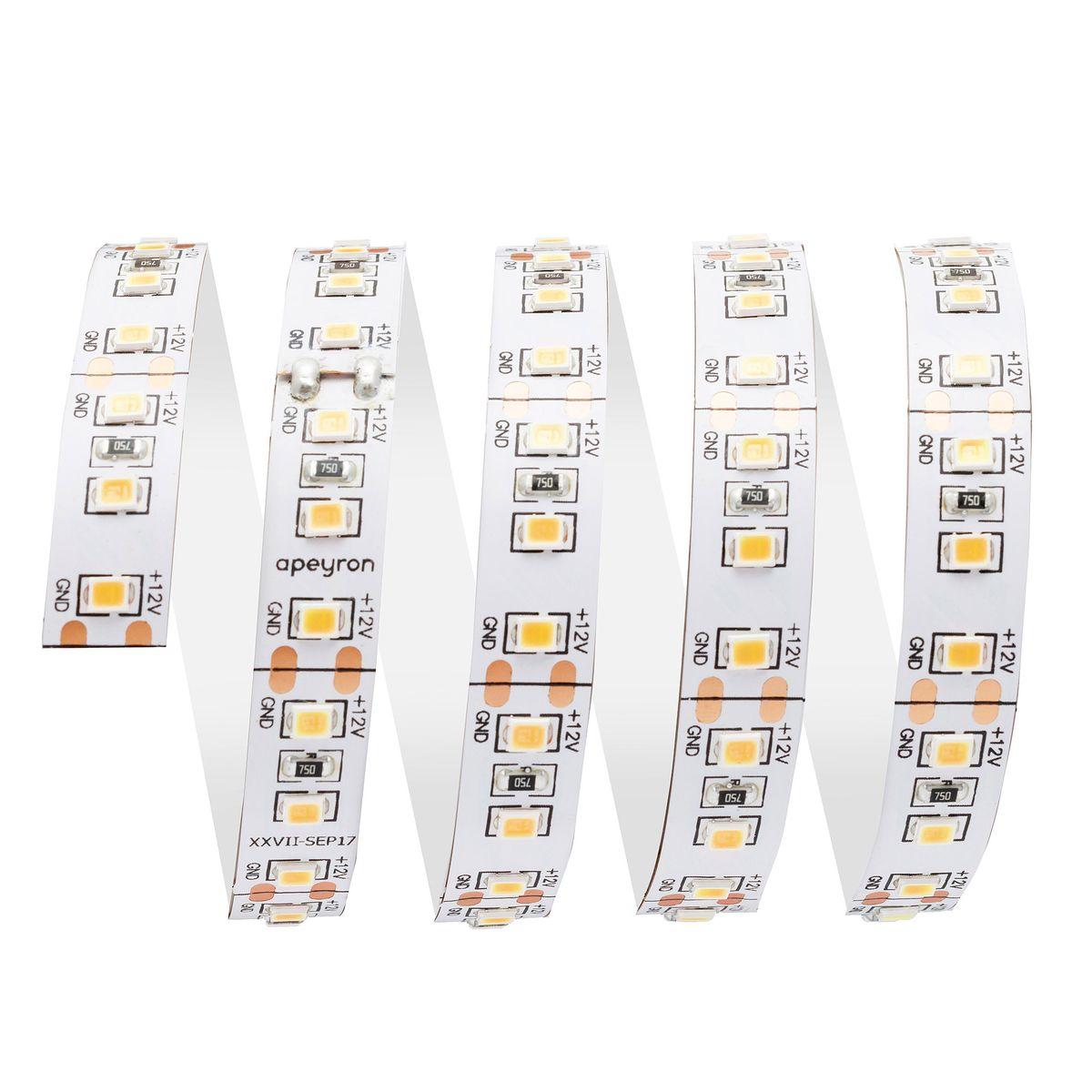 Лента светодиодная СТ smd2835 120д/м 12В 3000К IP20 5м Apeyron - Фото 9