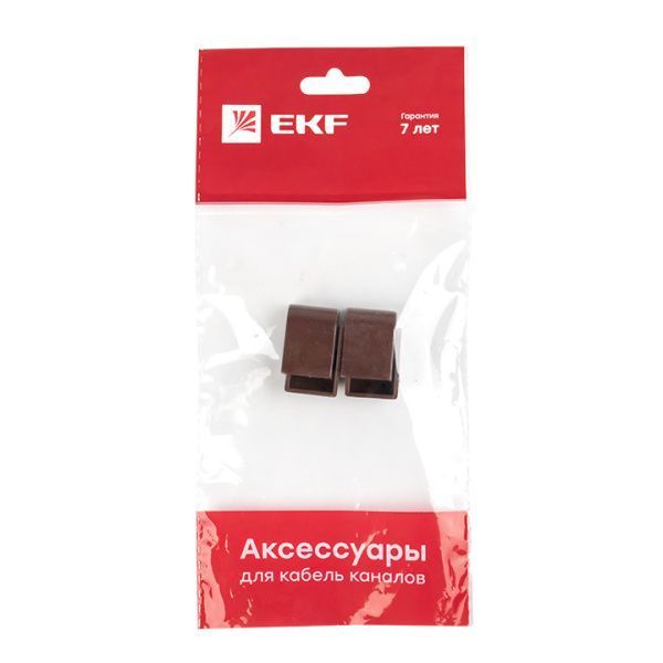 Заглушка (15х10) (4 шт) темн. дерево EKF-Plast