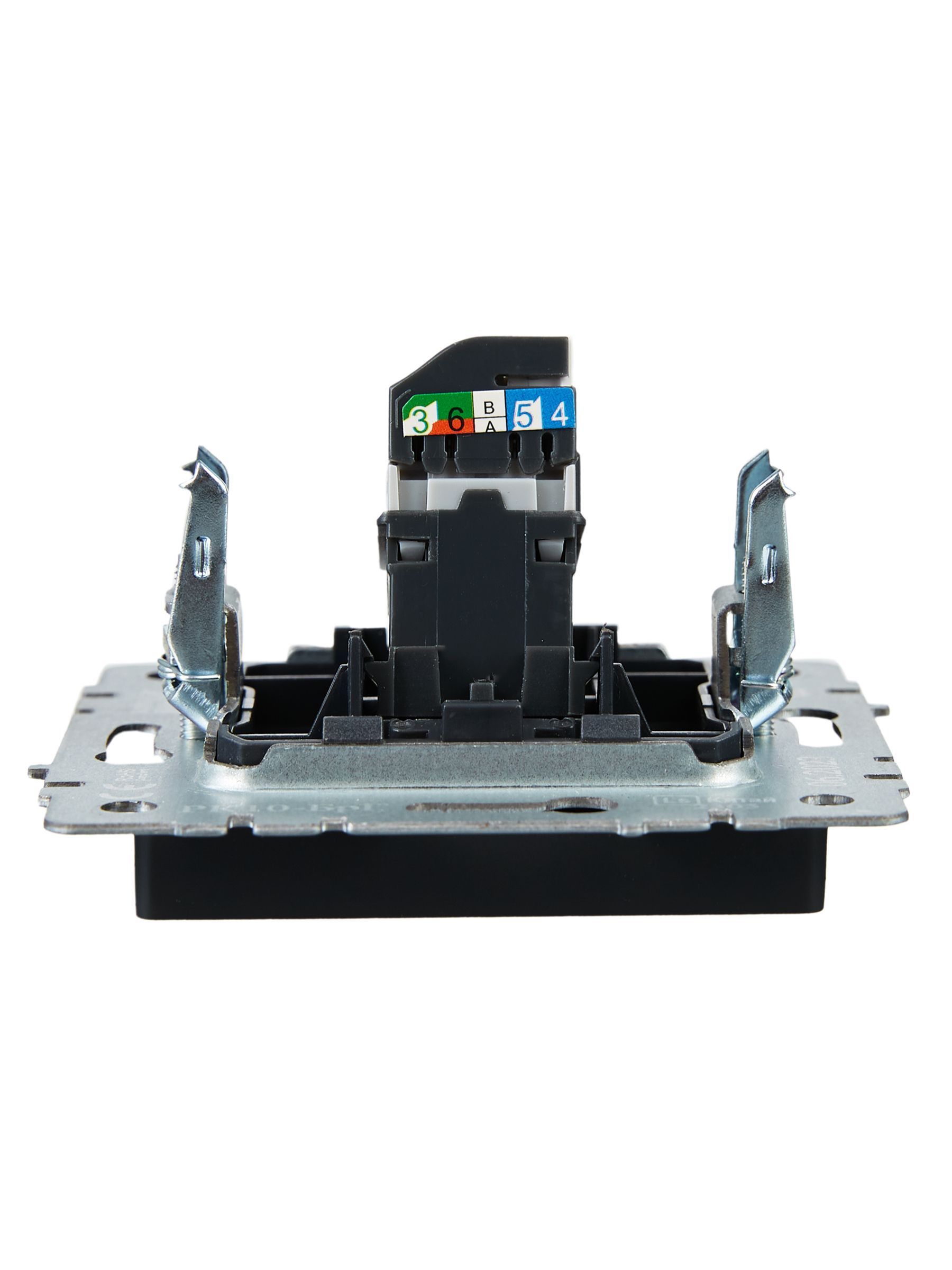 BRITE Розетка компьютерная RJ45 кат.5E РК10-БрГ графит IEK - Фото 5