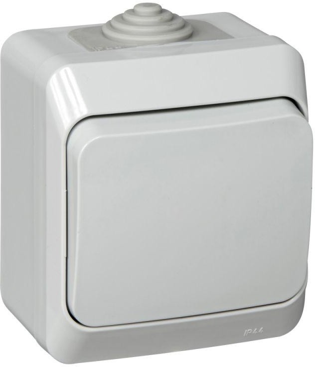 Выключатель 1-кл. ОП Этюд 10А IP44 10AX сер. SE BA10-041C