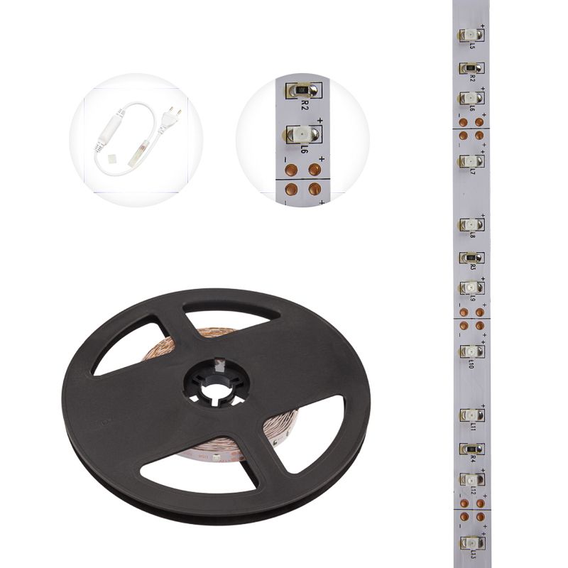 Лента светодиодная 12В, SMD2835, 4,8Вт/м, 60 LED/м, красный, 8мм, 5м, IP20 LAMPER - Фото 3