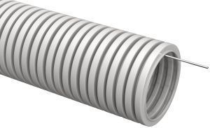 ELASTA Труба гофрированная ПВХ d=20мм с зондом (10м) IEK CTG20-20-K41-010I