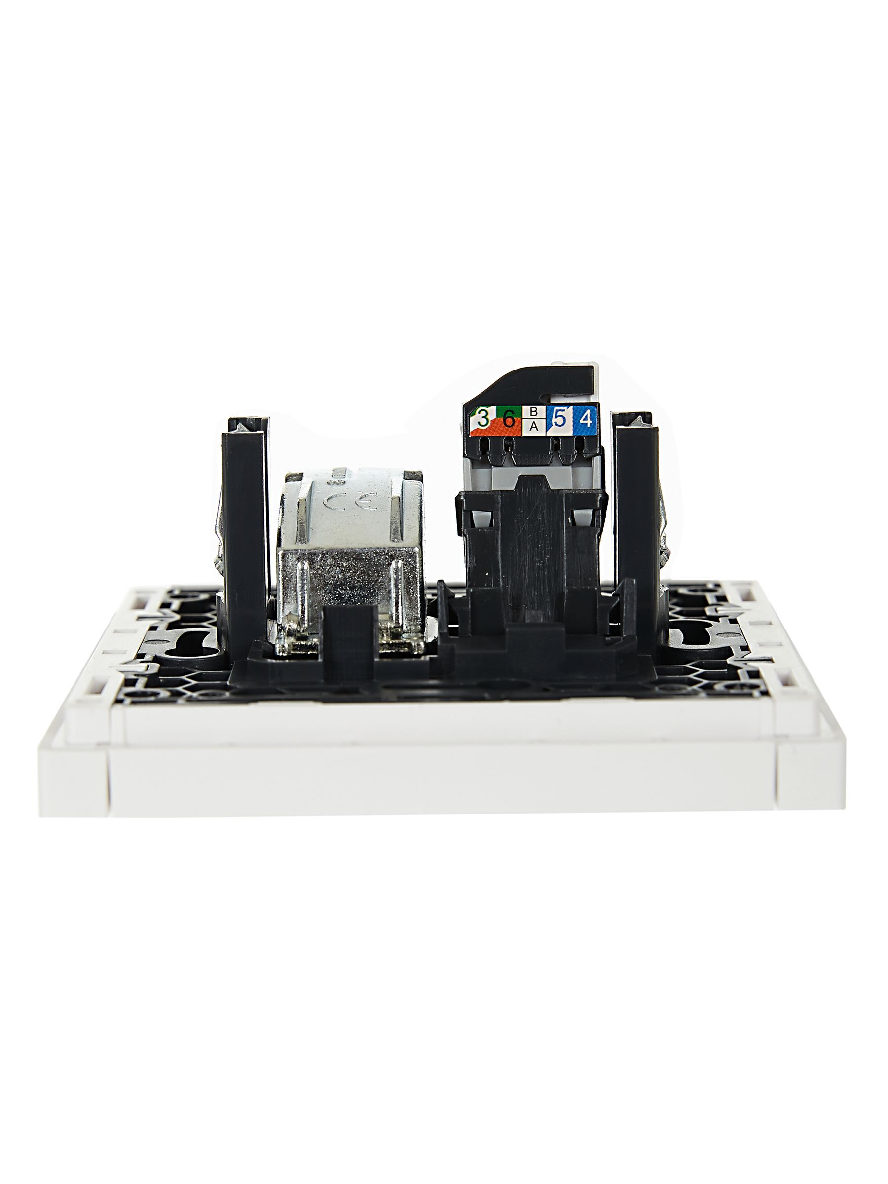 FORTE&PIANO Розетка двойная TV+RJ45 кат.5E FP236 белый IEK - Фото 6