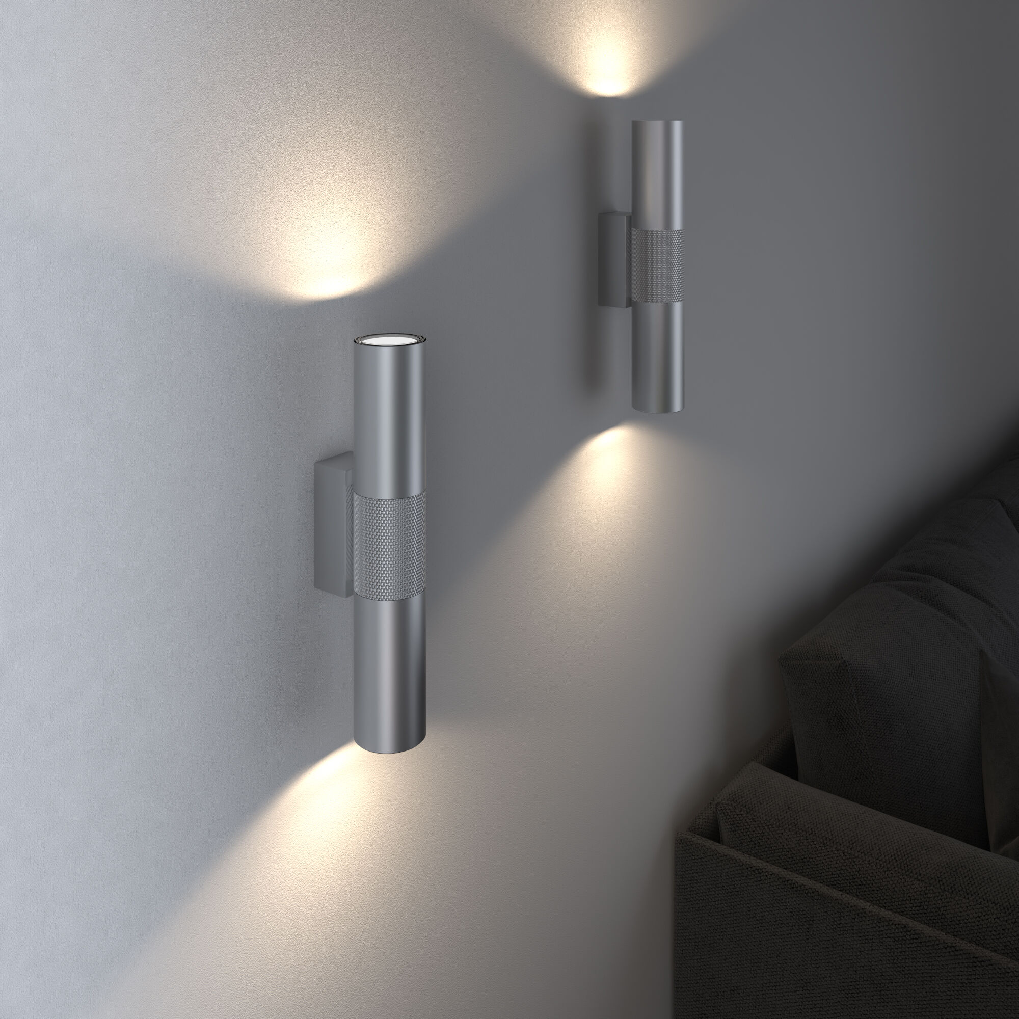 Светильник настенный светодиодный Steel 40119/LED серебро Elektrostandard - Фото 2