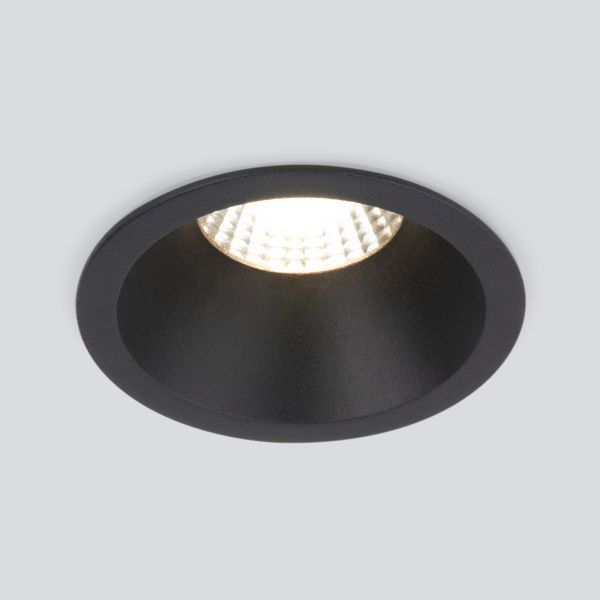 Встраиваемый светодиодный светильник 7W 3000K BK черный 15266/LED Elektrostandard