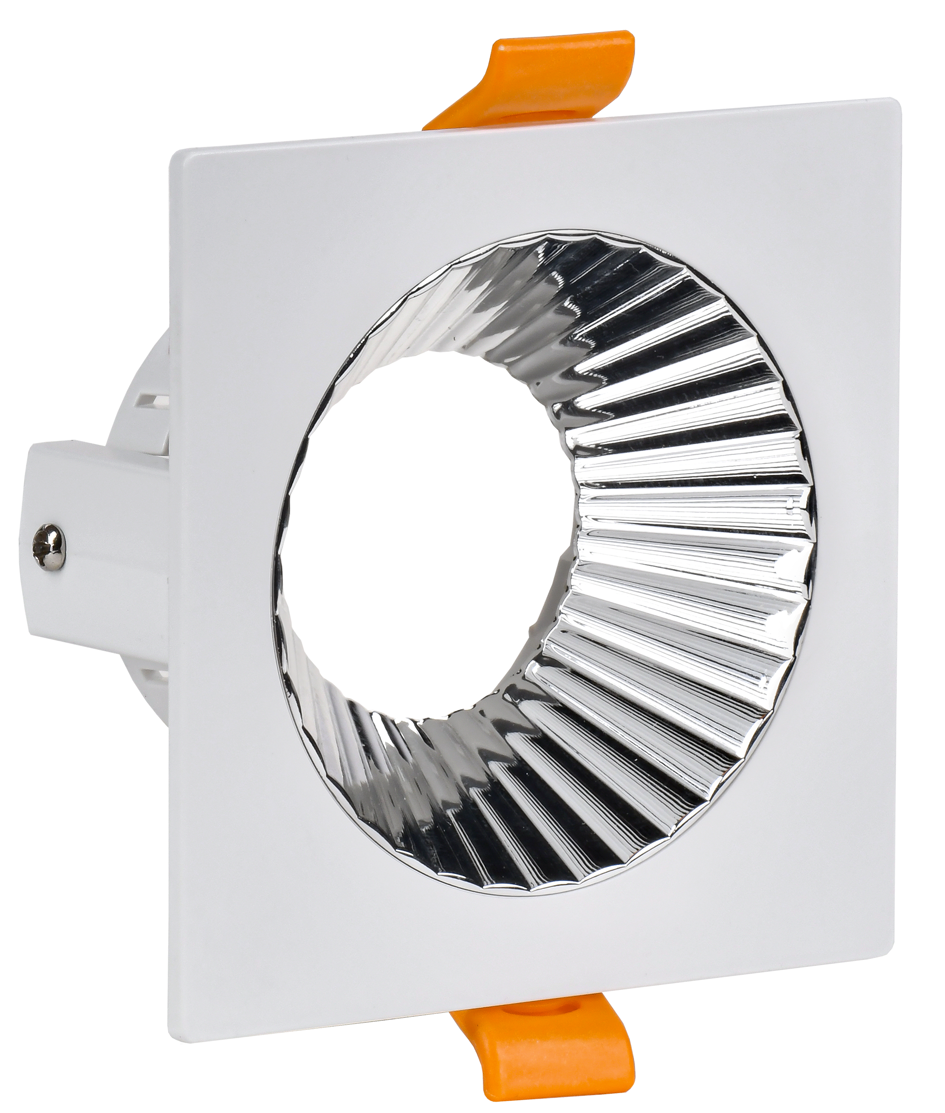 LIGHTING Светильник 4109 встраиваемый поворотный под лампу GU10 белый/хром пластик IEK
