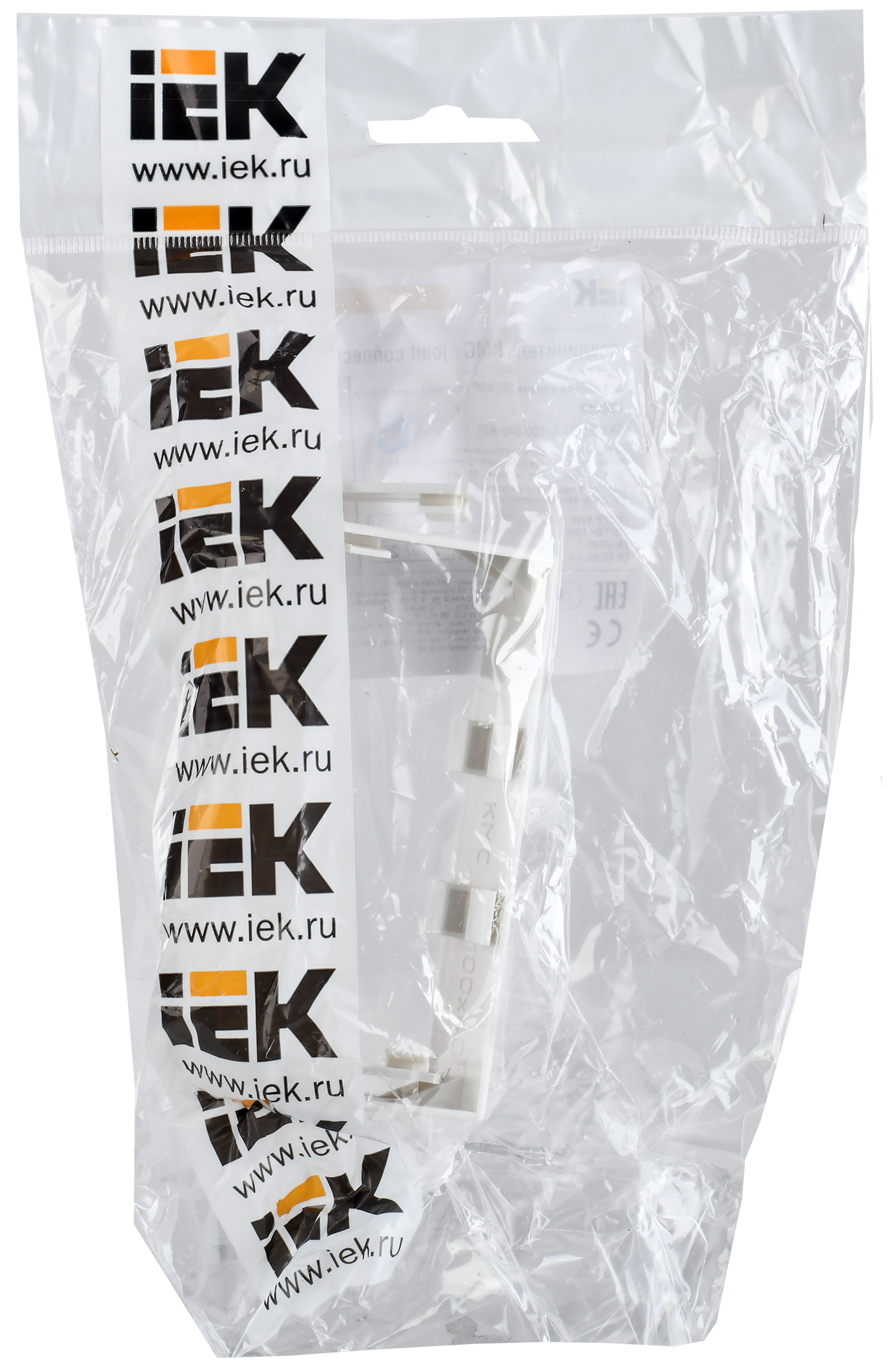 ELECOR Соединитель на стык КМС 100х40 белый (2шт/компл) IEK - Фото 2