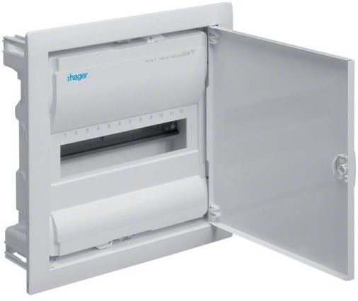 Щит cкрытой установки 12 мест, QC клеммы, (357х348х89) IP-30 // Hager - Volta (Белая дверь)