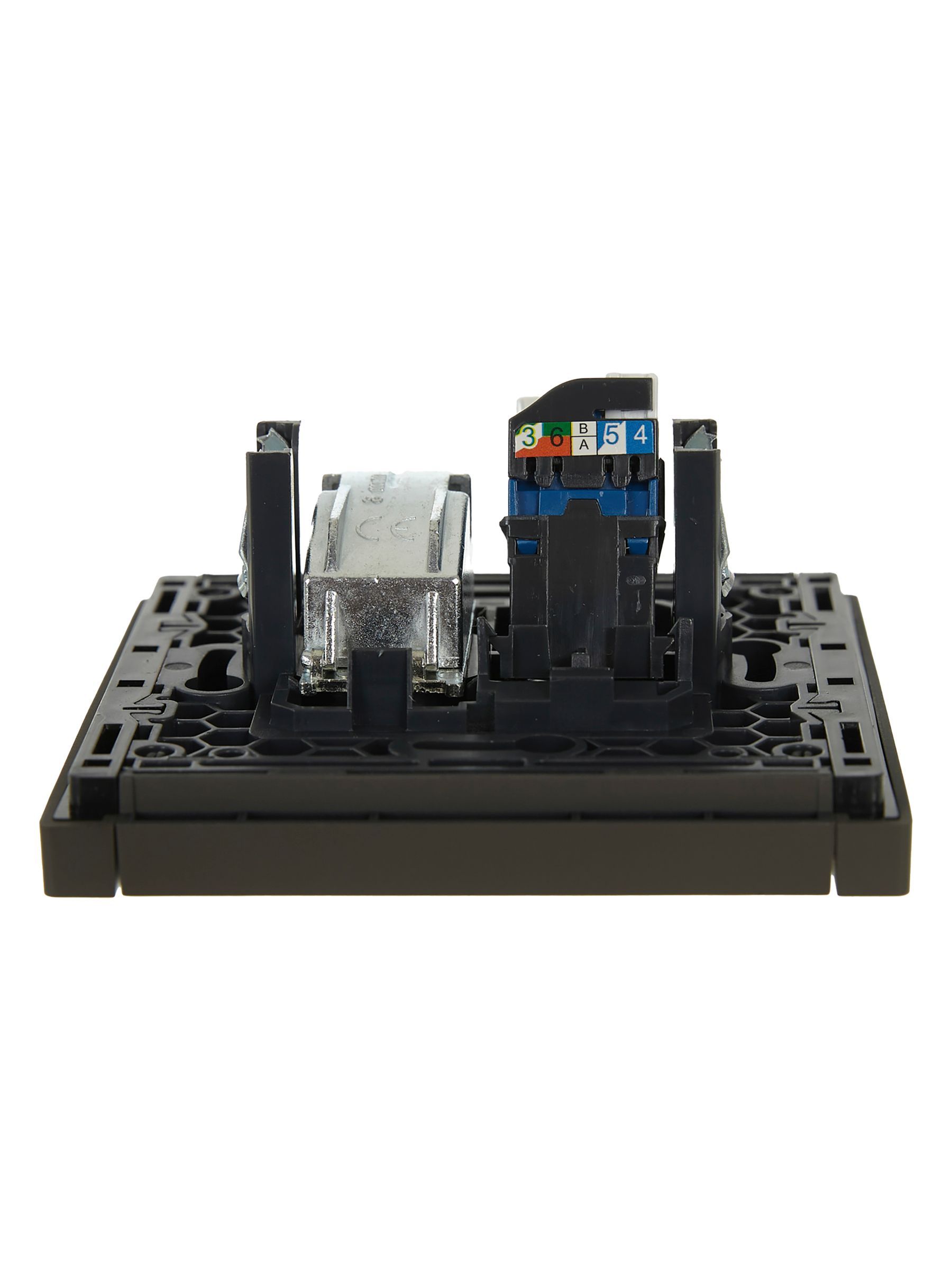 FORTE&PIANO Розетка двойная TV+RJ45 кат.6 FP337 серый IEK - Фото 6