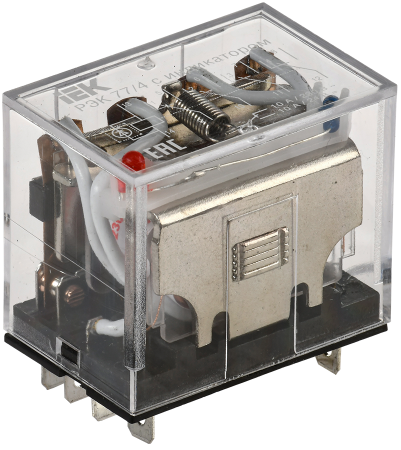 Реле РЭК77/4(LY4) с индикацией 10А 230В AC IEK