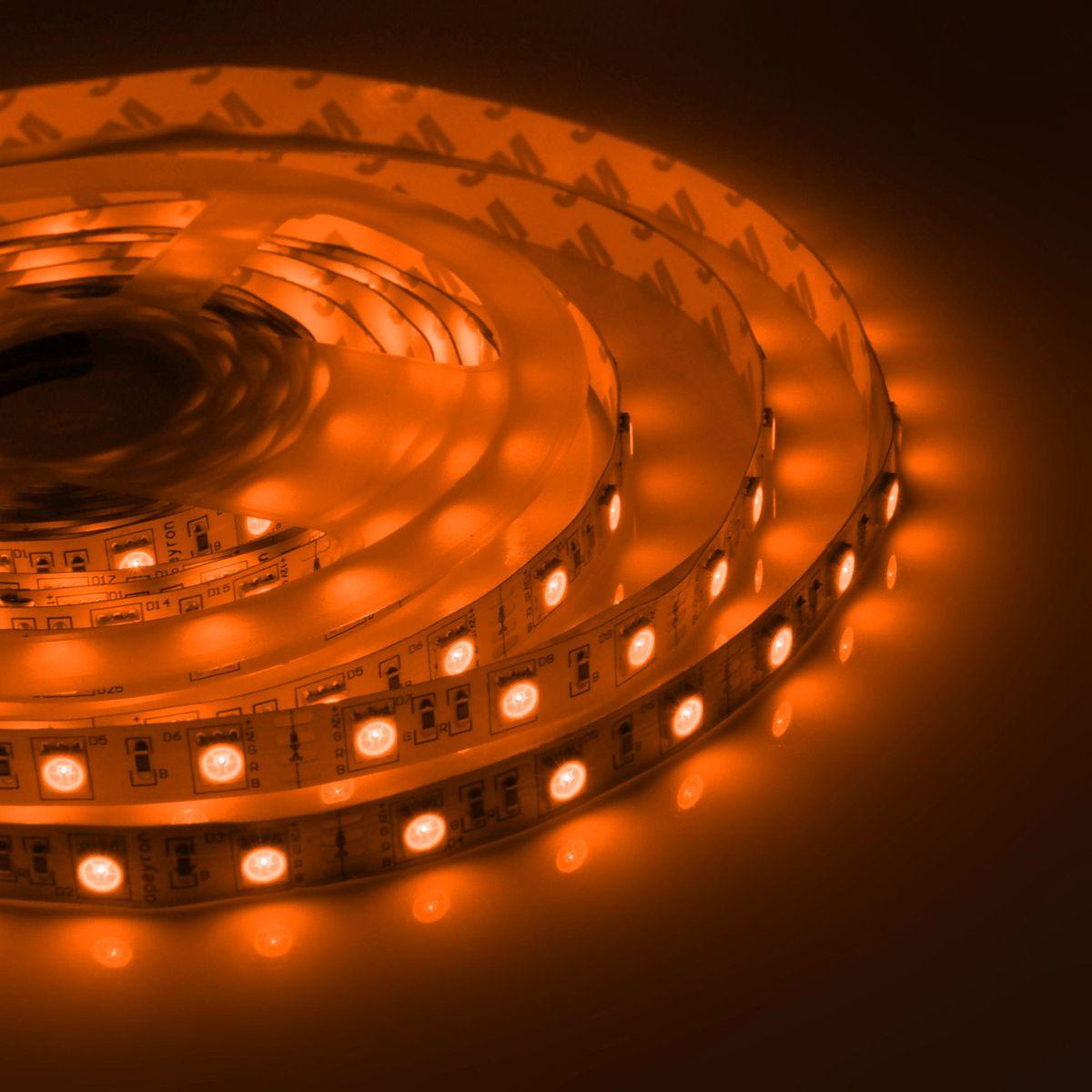 Лента светодиодная СТ smd5050 60д/м 12В IP67 5м RGB Apeyron - Фото 21