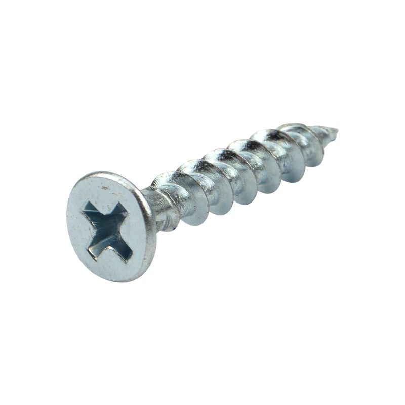 Саморез оконный KRANZ острый, 4.1х25, белый цинк,  пакет (20шт.) 1502-4125-4