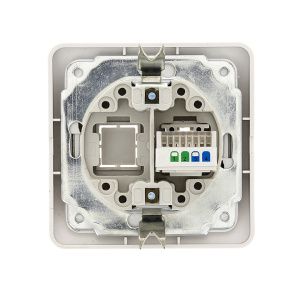 Лондон Розетка Phone 1-местная белая EKF - Фото 14