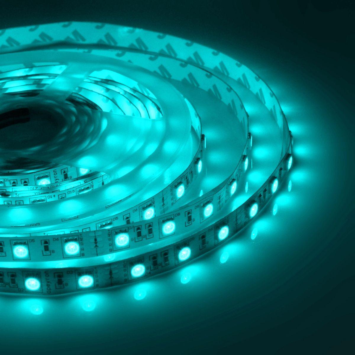 Лента светодиодная СТ smd5050 60д/м 12В IP67 5м RGB Apeyron
