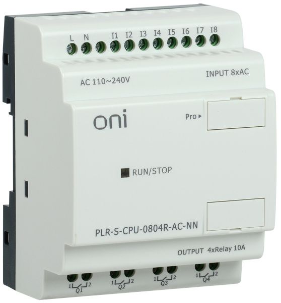 Логическое реле PLR-S. CPU0804(R) 220В AC без экрана ONI