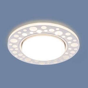 Светильник точечный с LED подсветкой 3032 GX53 WH белый Elektrostandard